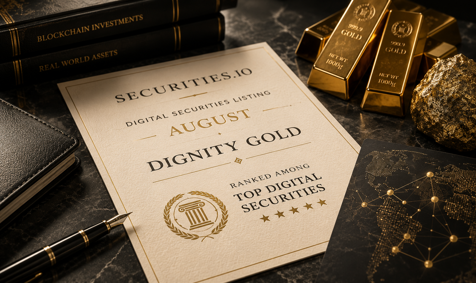 Dignity Gold Named in the Top 15 Digital Securities to Pay Attention To